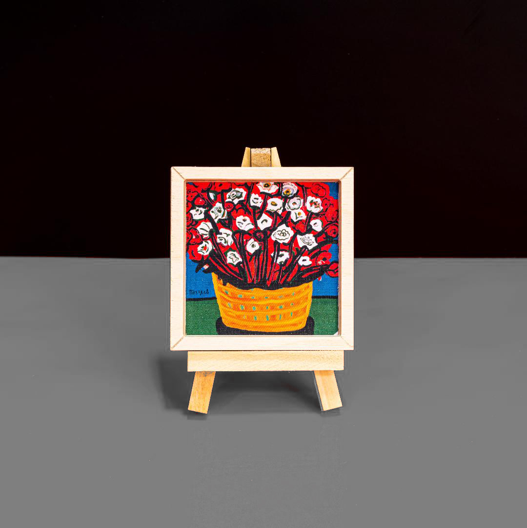 Мольберт с картиной-магнитом «Розы в корзине»