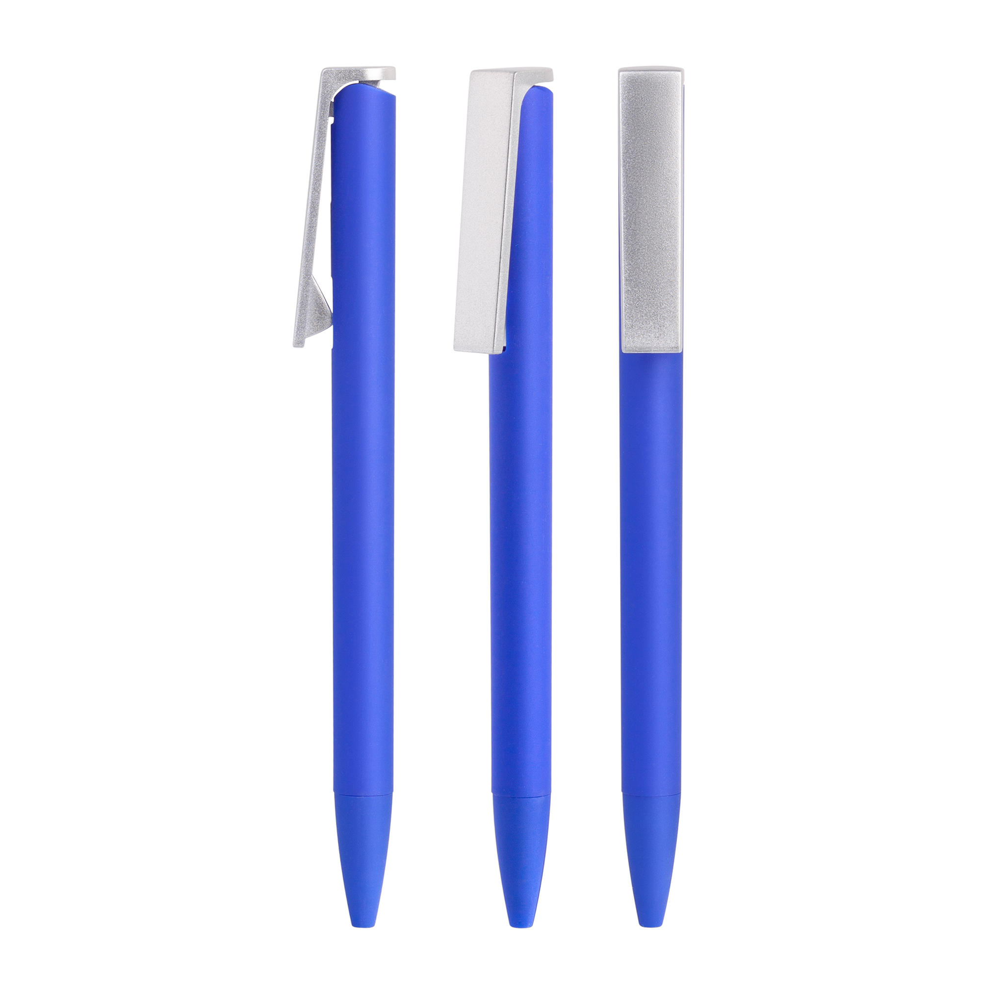 Ручка шариковая "Clive", синий, покрытие soft touch