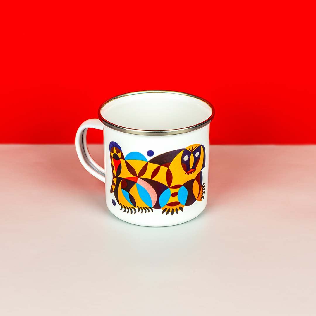 Кружка металлическая «Тигр. Декоративное панно»