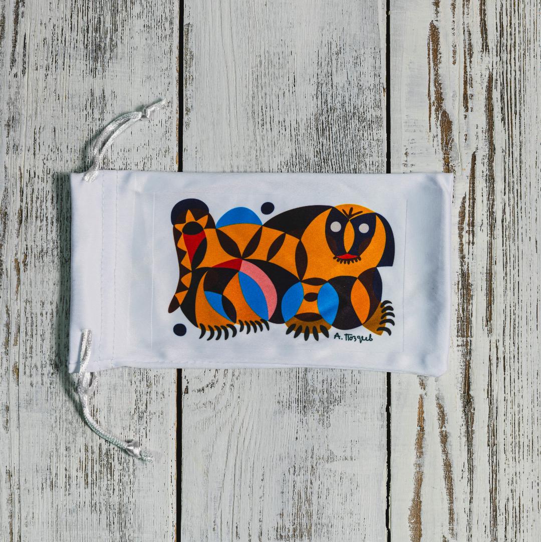 Чехол для очков «Тигр. Декоративное панно»