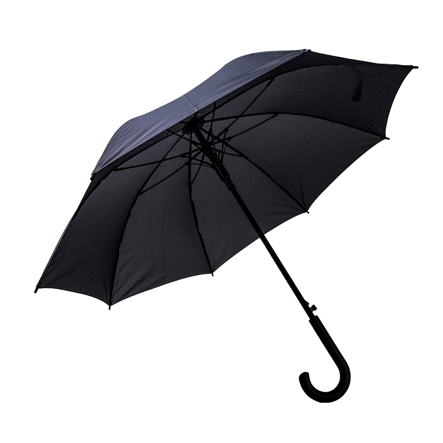 Зонт-трость ANTI WIND, полуавтомат, пластиковая ручка, 