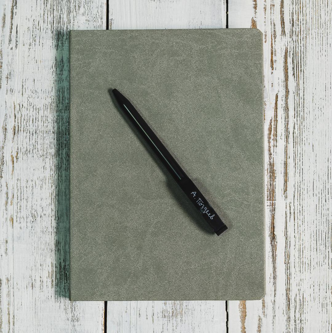 Ручка «А. Поздеев» черная