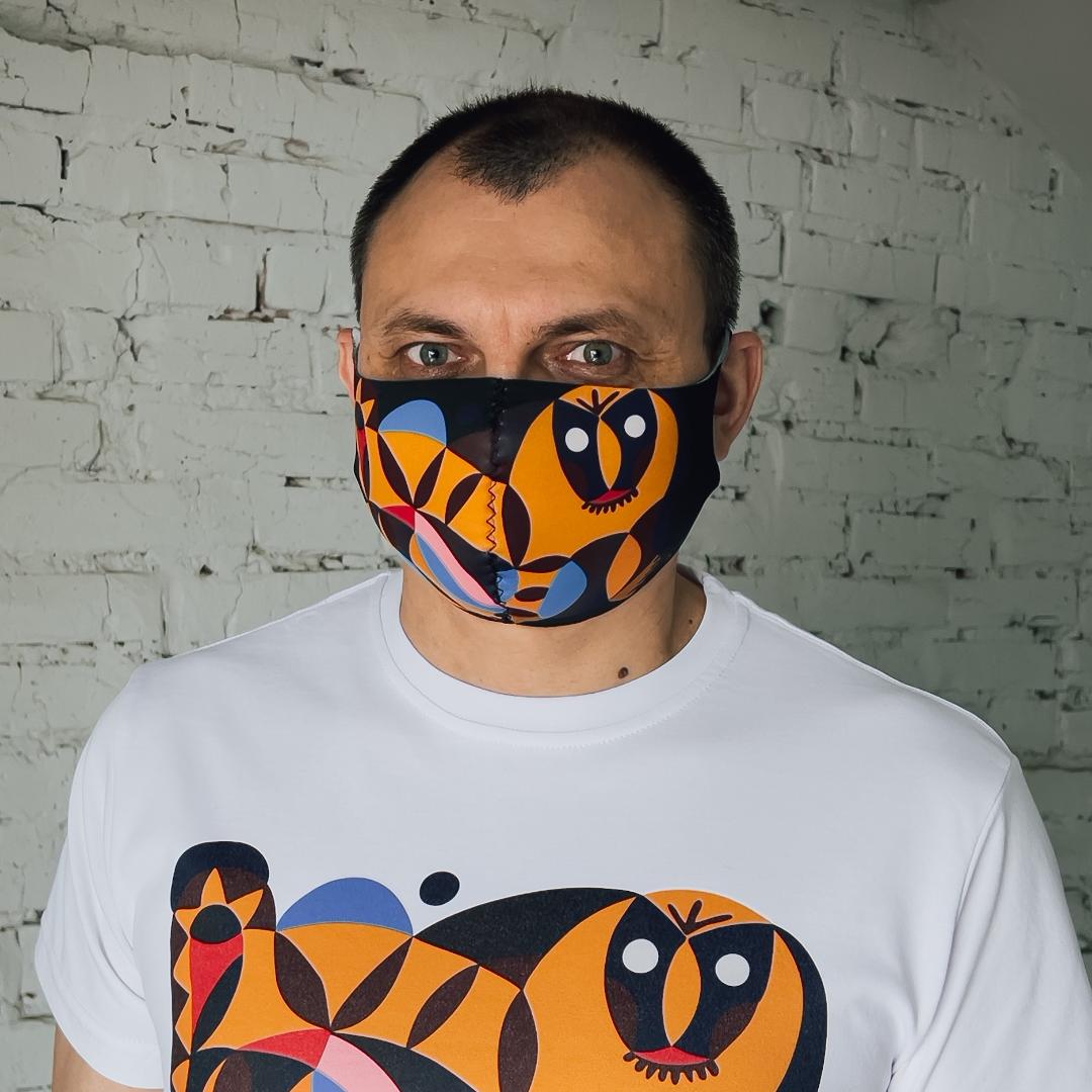 Маска защитная «Тигр. Декоративное панно»