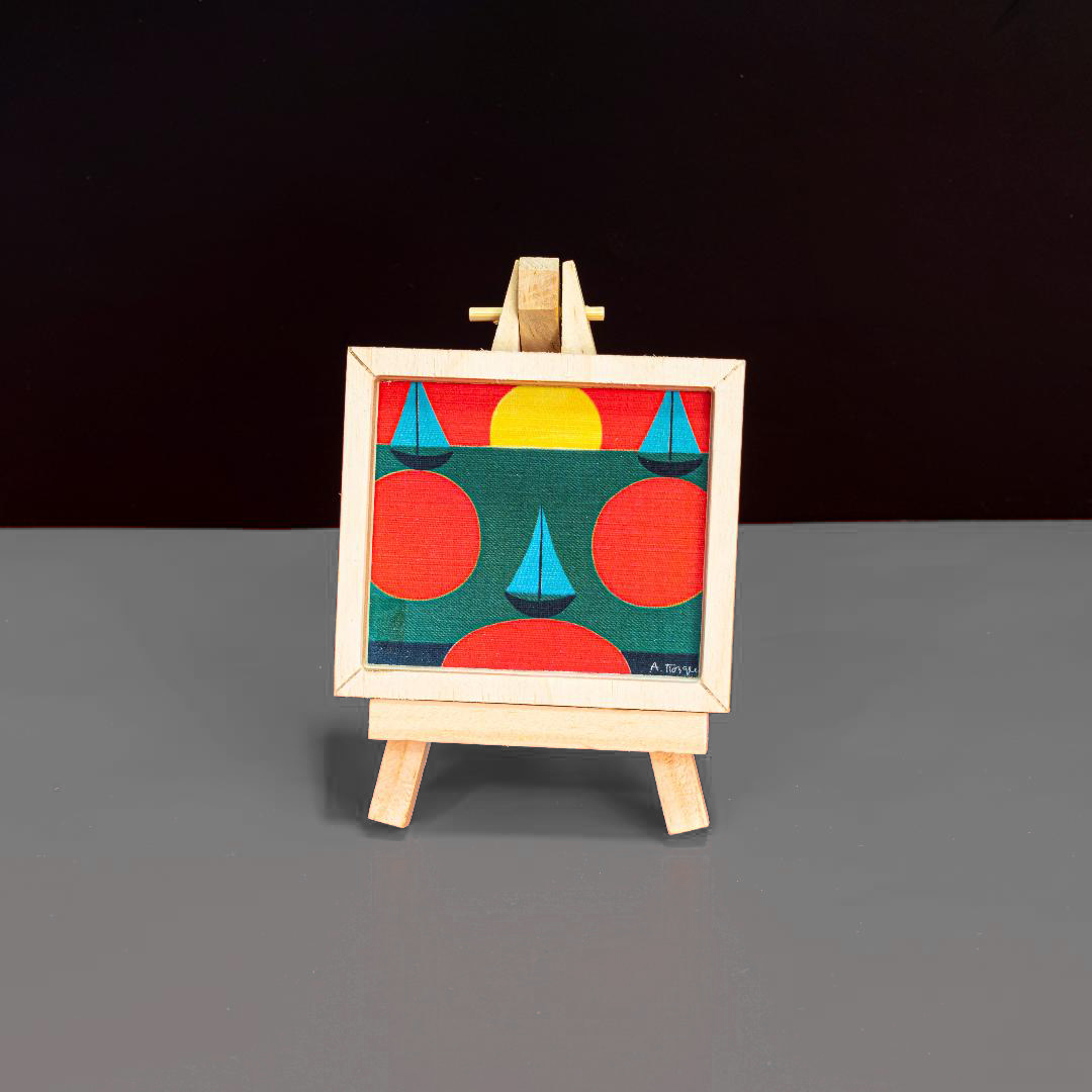 Мольберт с картиной-магнитом «Корабли»